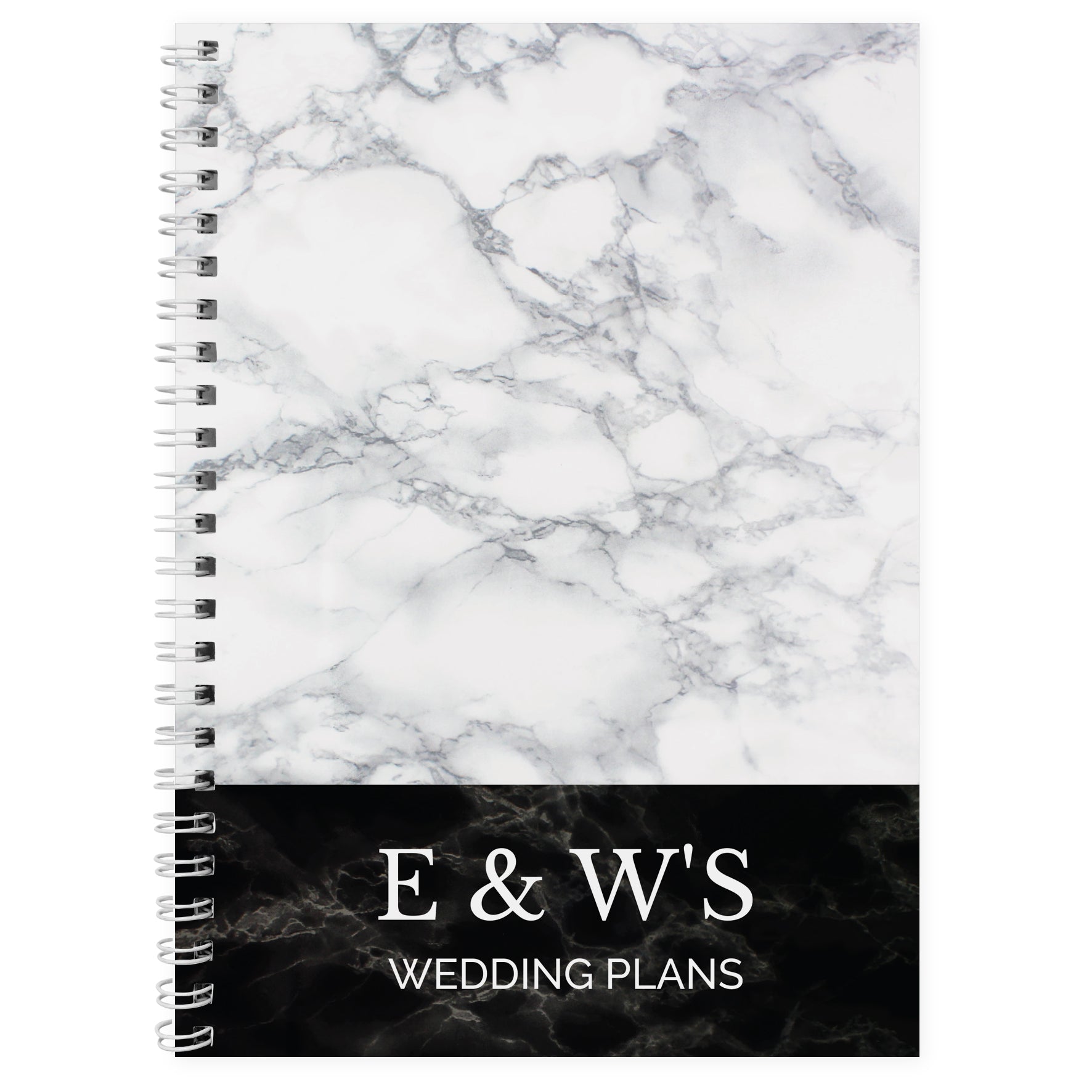 Personalised Marble Effect A5 Notebook - MK&JD Gifts