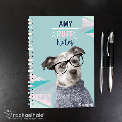 Personalised Rachael Hale 'Ruff Notes' Dog A5 Notebook - MK&JD Gifts