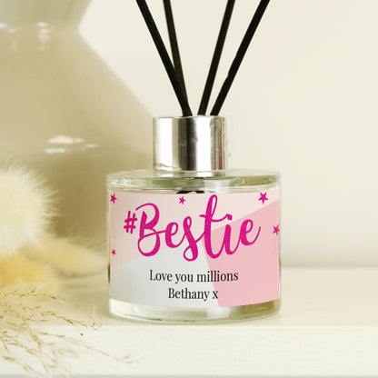 Personalised #Bestie Reed Diffuser - MK&JD Gifts