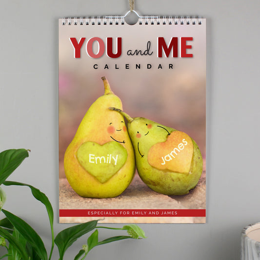 Personalised A4 Couple You And Me Calendar - MK&JD Gifts