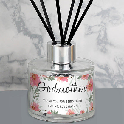 Personalised Floral Sentimental Reed Diffuser - MK&JD Gifts