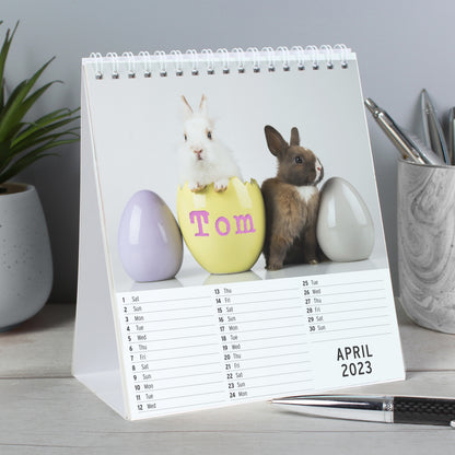 Personalised Cute Animals Desk Calendar - MK&JD Gifts