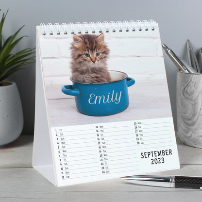Personalised Cats and Kittens Desk Calendar - MK&JD Gifts