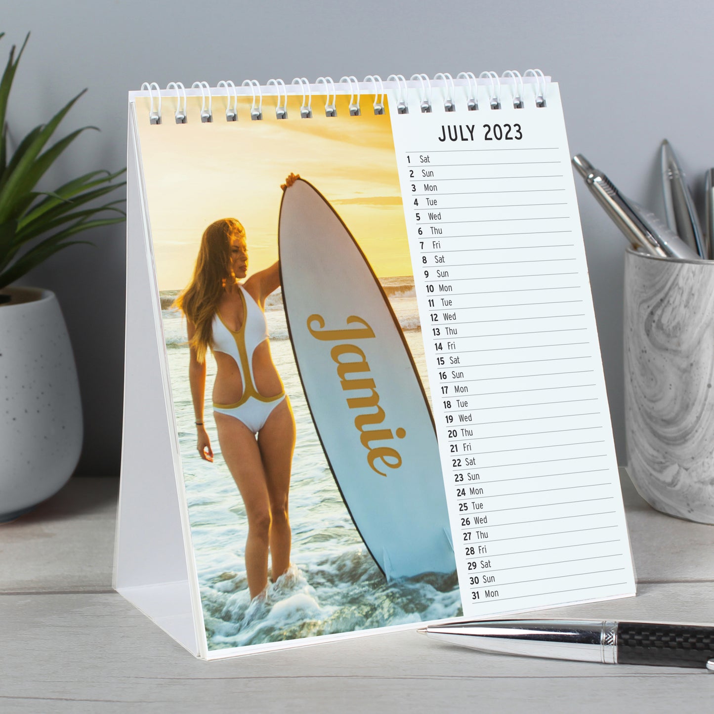 Personalised Hot Chicks Desk Calendar - MK&JD Gifts