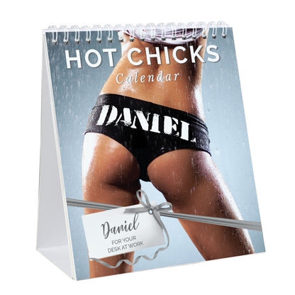 Personalised Hot Chicks Desk Calendar - MK&JD Gifts