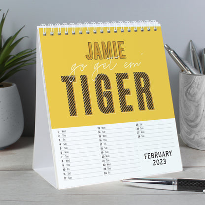 Personalised Motivational Quotes Desk Calendar - MK&JD Gifts