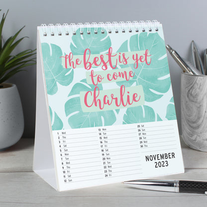Personalised Motivational Quotes Desk Calendar - MK&JD Gifts
