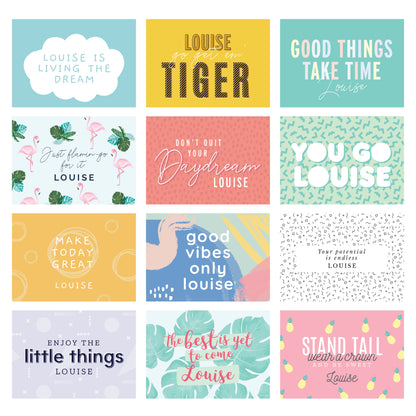 Personalised Motivational Quotes Desk Calendar - MK&JD Gifts
