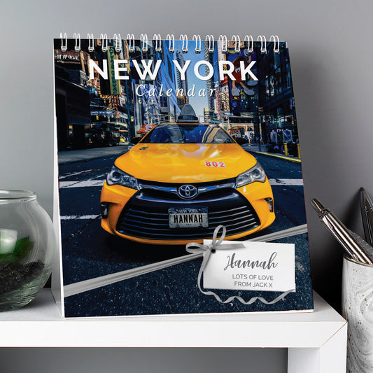 Personalised New York Desk Calendar - MK&JD Gifts
