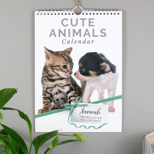 Personalised A4 Cute Animals Calendar - MK&JD Gifts