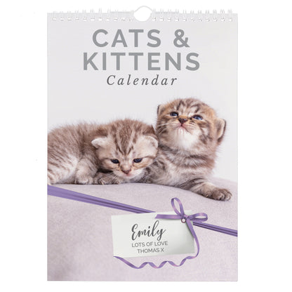 Personalised A4 Cats & Kittens Calendar - MK&JD Gifts