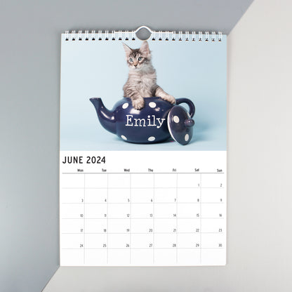 Personalised A4 Cats & Kittens Calendar - MK&JD Gifts