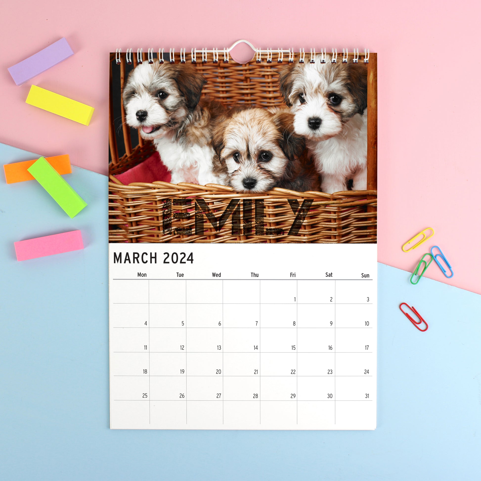 Personalised A4 Barking Mad Calendar - MK&JD Gifts