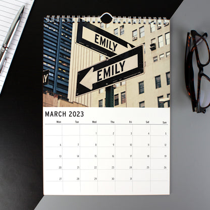 Personalised A4 New York Calendar - MK&JD Gifts