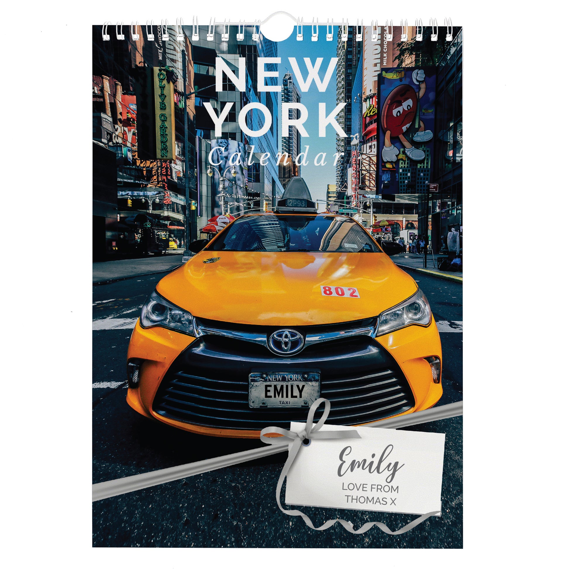 Personalised A4 New York Calendar - MK&JD Gifts
