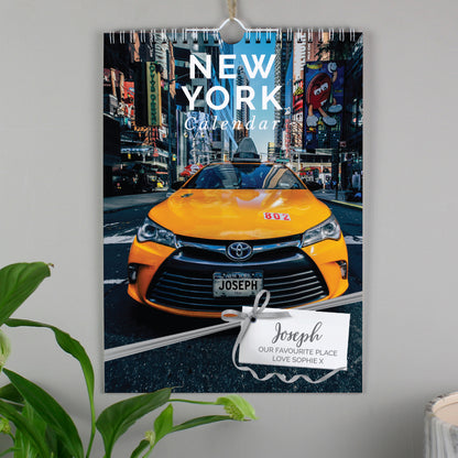 Personalised A4 New York Calendar - MK&JD Gifts