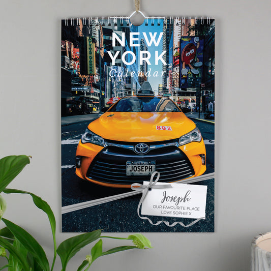 Personalised A4 New York Calendar - MK&JD Gifts