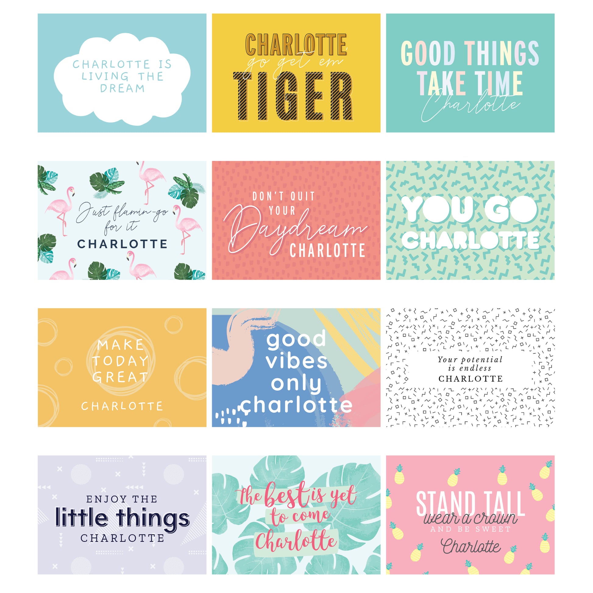 Personalised A4 Motivational Quotes Calendar - MK&JD Gifts