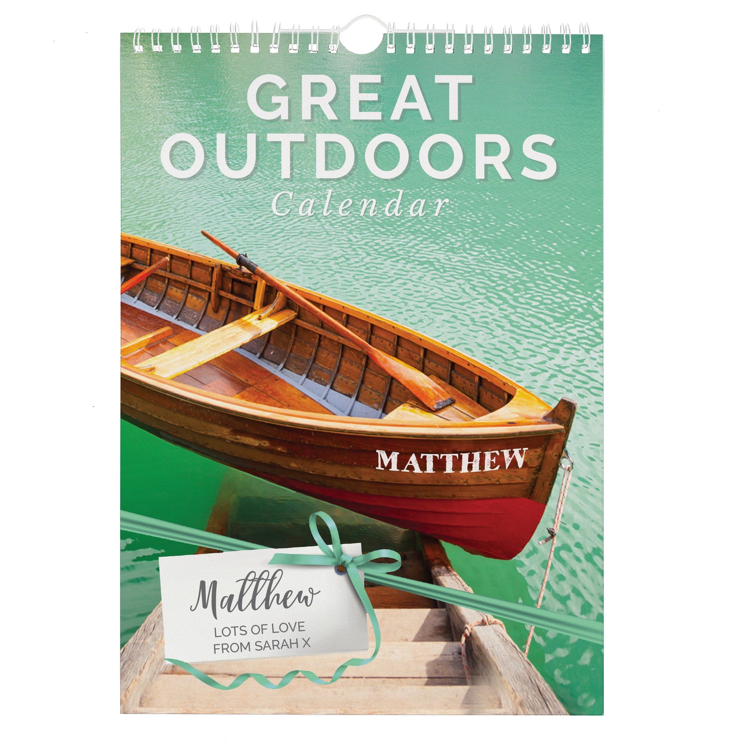 Personalised A4 Great Outdoors Calendar - MK&JD Gifts