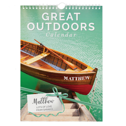 Personalised A4 Great Outdoors Calendar - MK&JD Gifts
