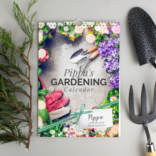 Personalised A4 Gardening Calendar