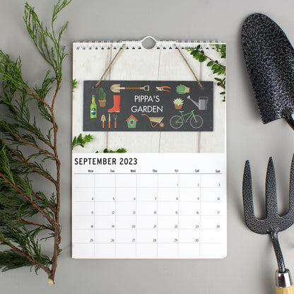 Personalised A4 Gardening Calendar - MK&JD Gifts