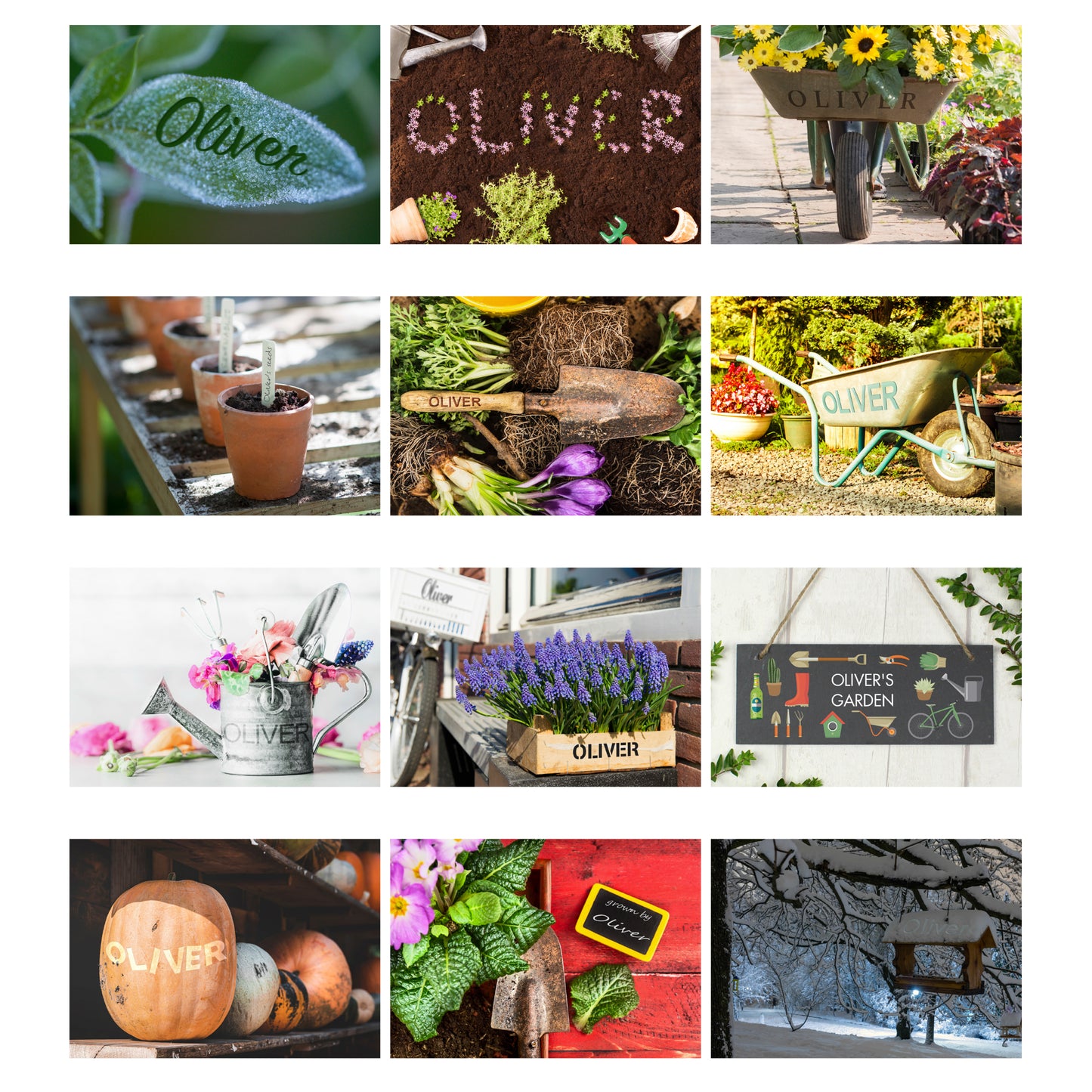 Personalised A4 Gardening Calendar - MK&JD Gifts