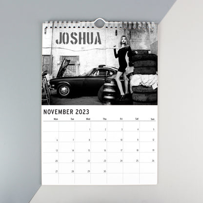 Personalised A4 Hot Chicks Calendar - MK&JD Gifts