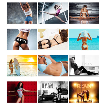 Personalised A4 Hot Chicks Calendar - MK&JD Gifts