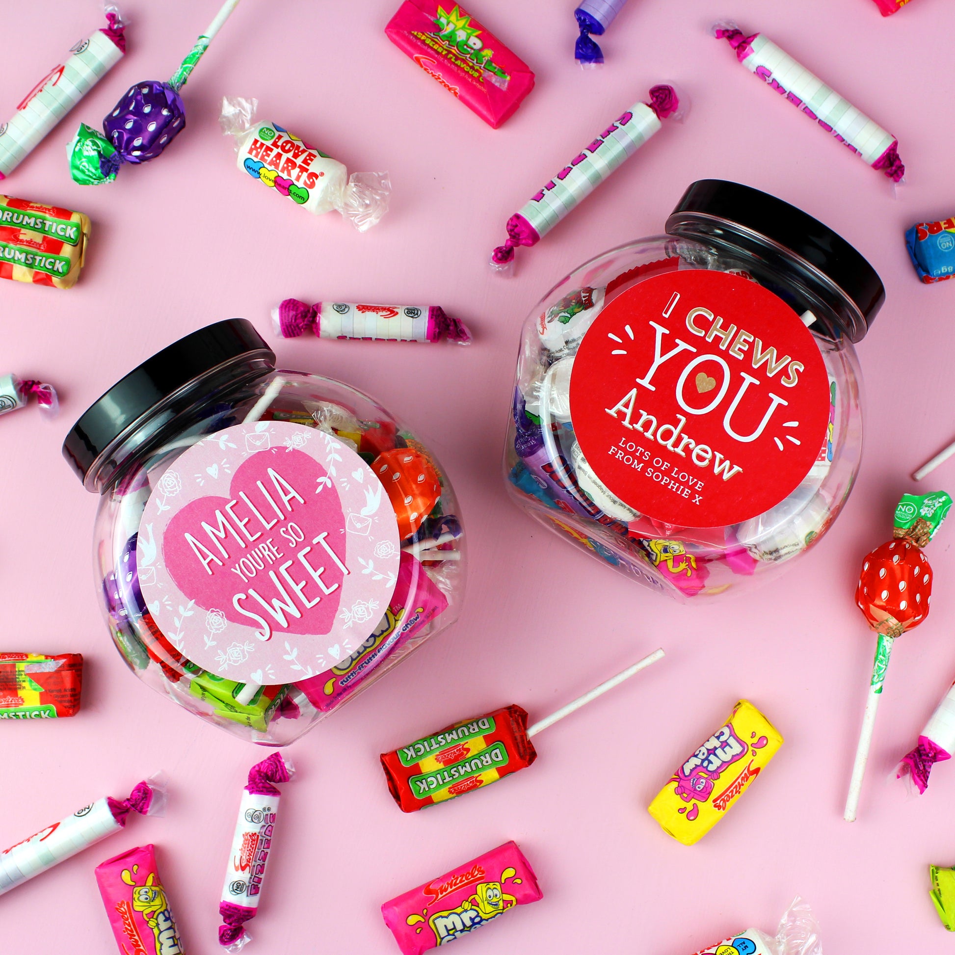 Personalised I Chews You Sweet Jar - MK&JD Gifts