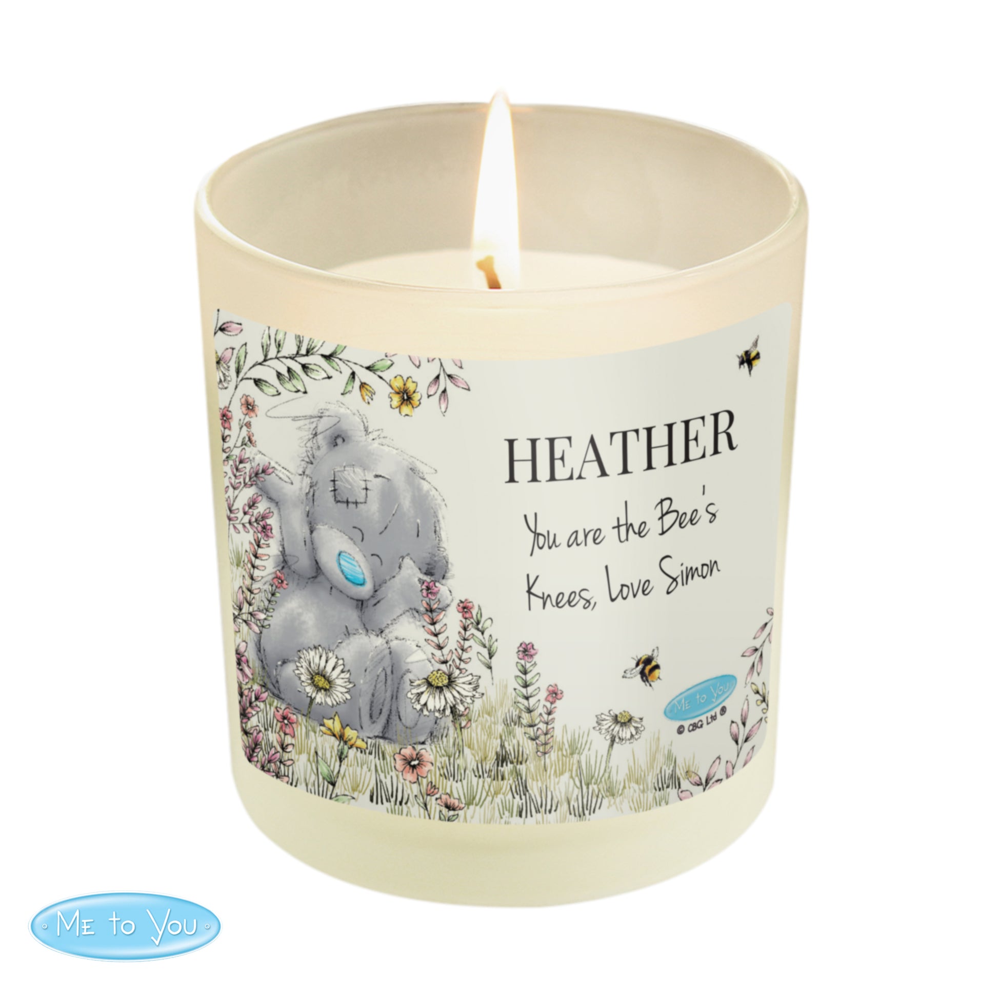 Personalised Me to You Bees Scented Jar Candle - MK&JD Gifts