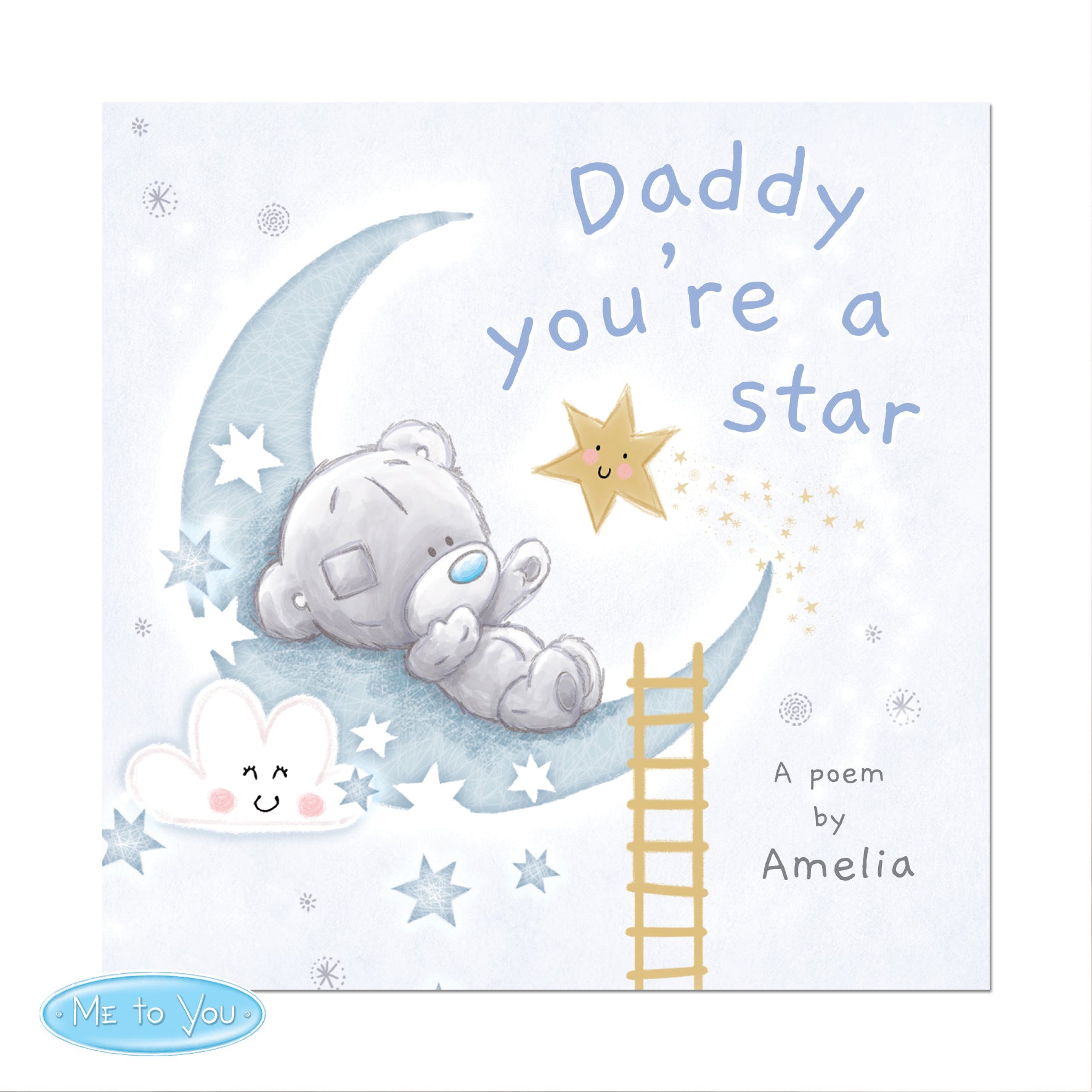 Personalised Tiny Tatty Teddy Daddy You're A Star Poem Book - MK&JD Gifts