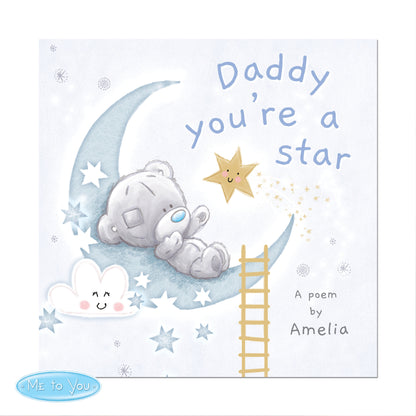 Personalised Tiny Tatty Teddy Daddy You're A Star Poem Book - MK&JD Gifts