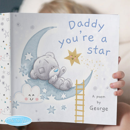 Personalised Tiny Tatty Teddy Daddy You're A Star Poem Book - MK&JD Gifts