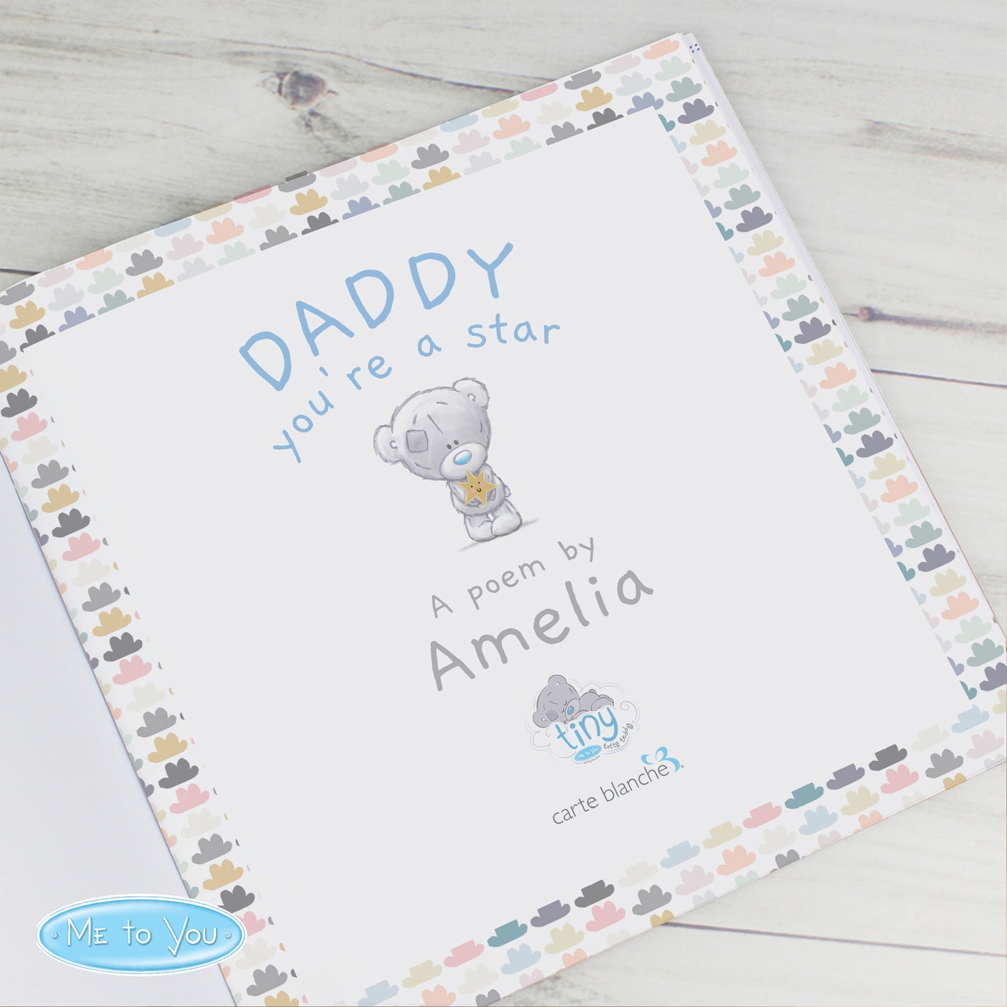 Personalised Tiny Tatty Teddy Daddy You're A Star Poem Book - MK&JD Gifts