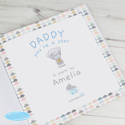 Personalised Tiny Tatty Teddy Daddy You're A Star Poem Book - MK&JD Gifts