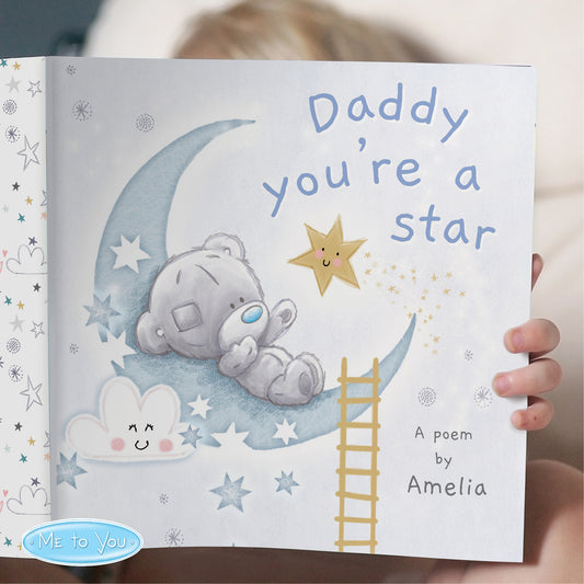 Personalised Tiny Tatty Teddy Daddy You're A Star Poem Book - MK&JD Gifts