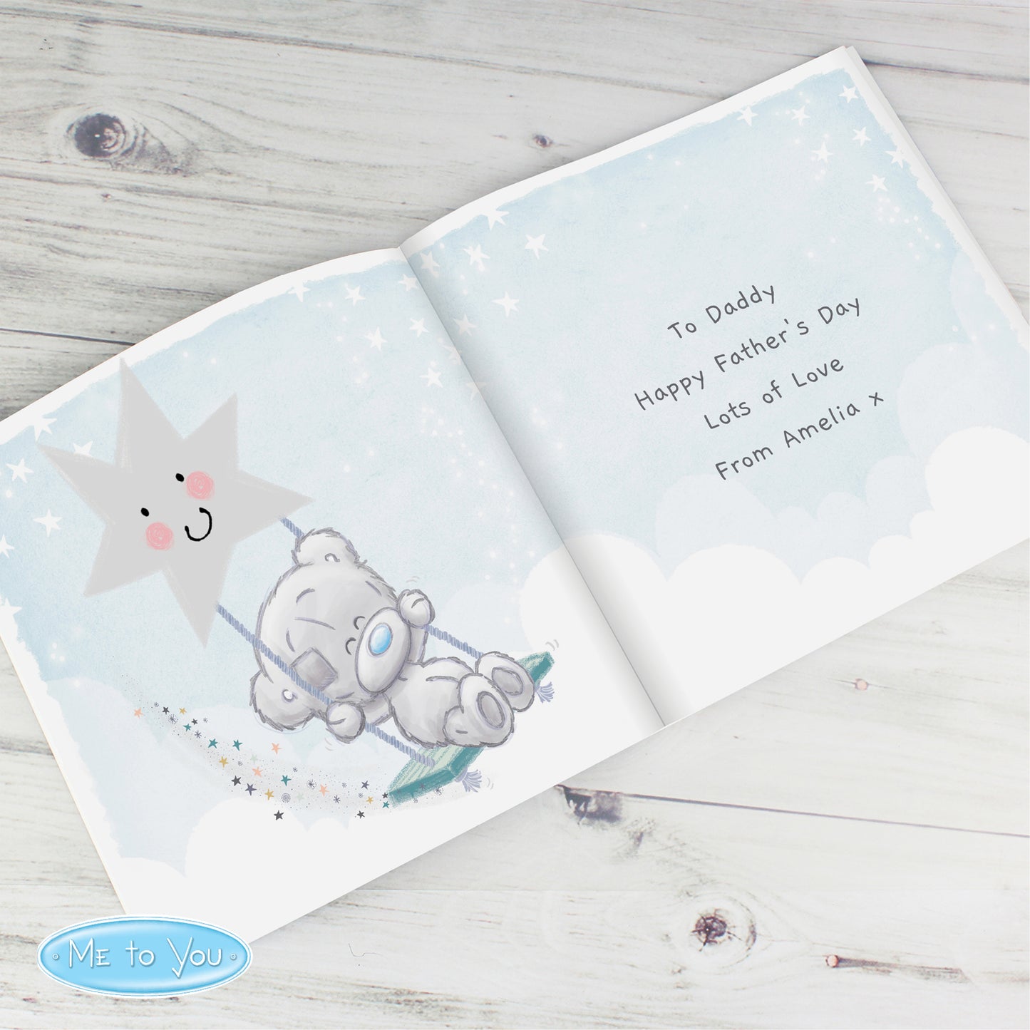 Personalised Tiny Tatty Teddy Daddy You're A Star Poem Book - MK&JD Gifts