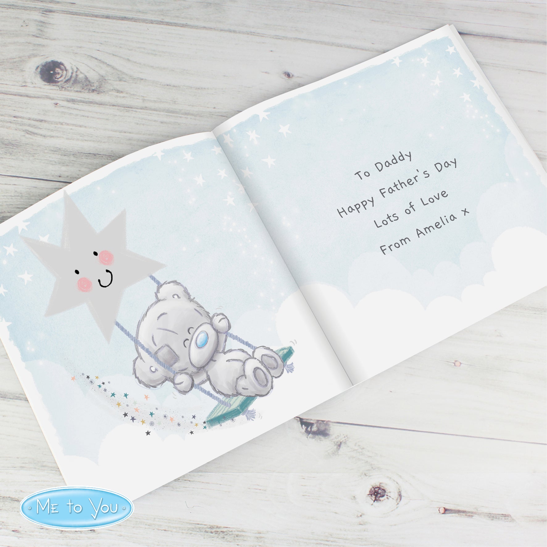 Personalised Tiny Tatty Teddy Daddy You're A Star Poem Book - MK&JD Gifts