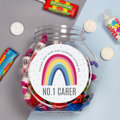 Personalised Rainbow Sweet Jar - MK&JD Gifts