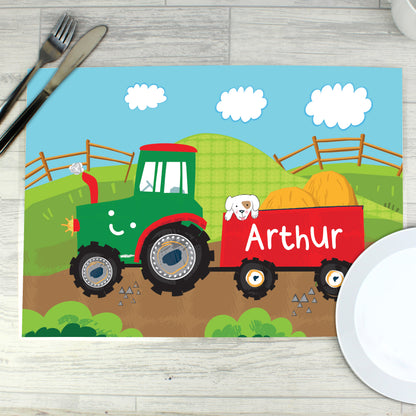 Personalised Tractor Placemat - MK&JD Gifts