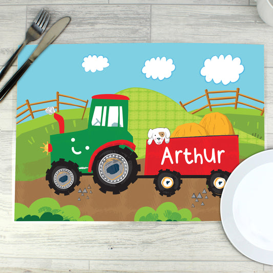 Personalised Tractor Placemat - MK&JD Gifts