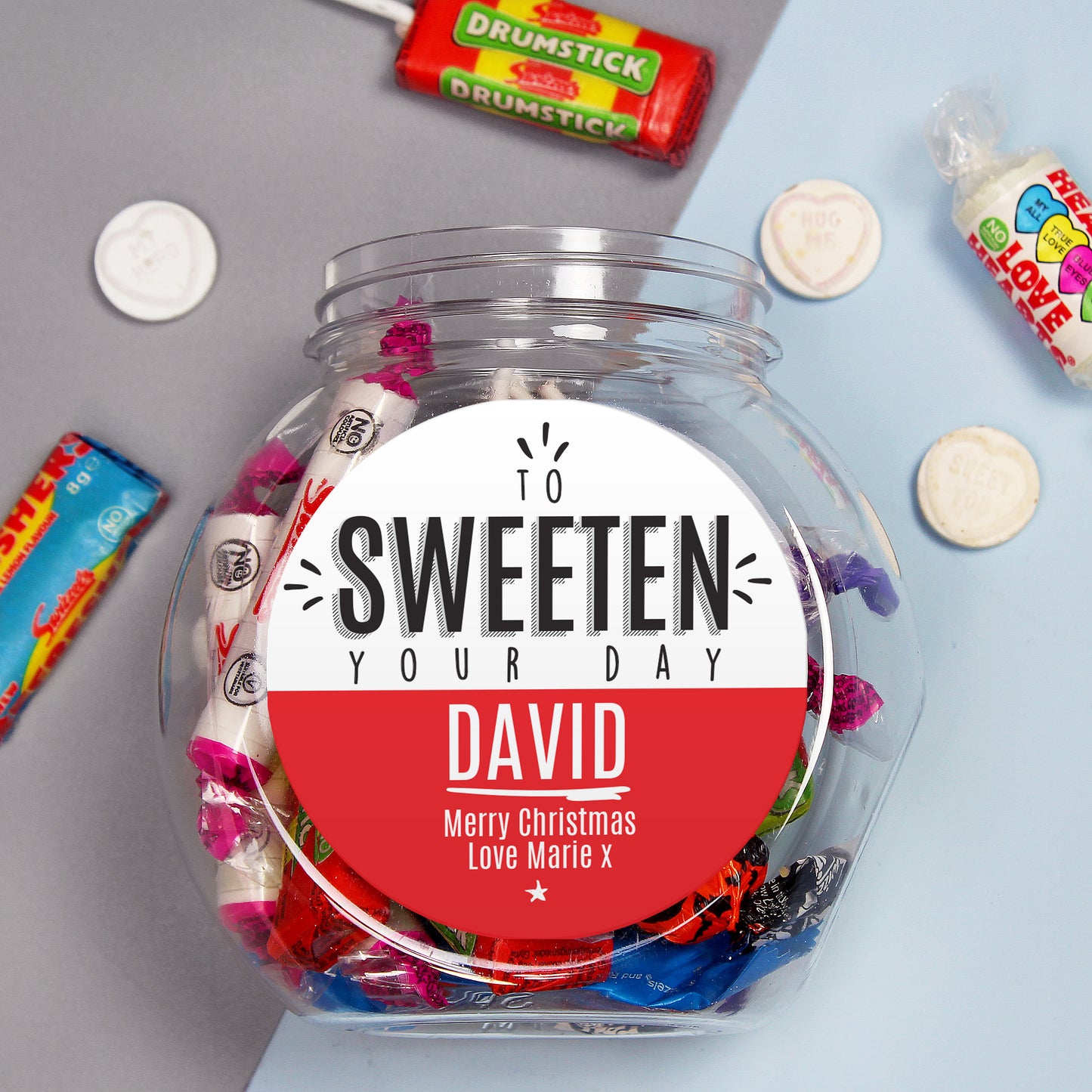 Personalised To Sweeten Your Day Sweet Jar - MK&JD Gifts