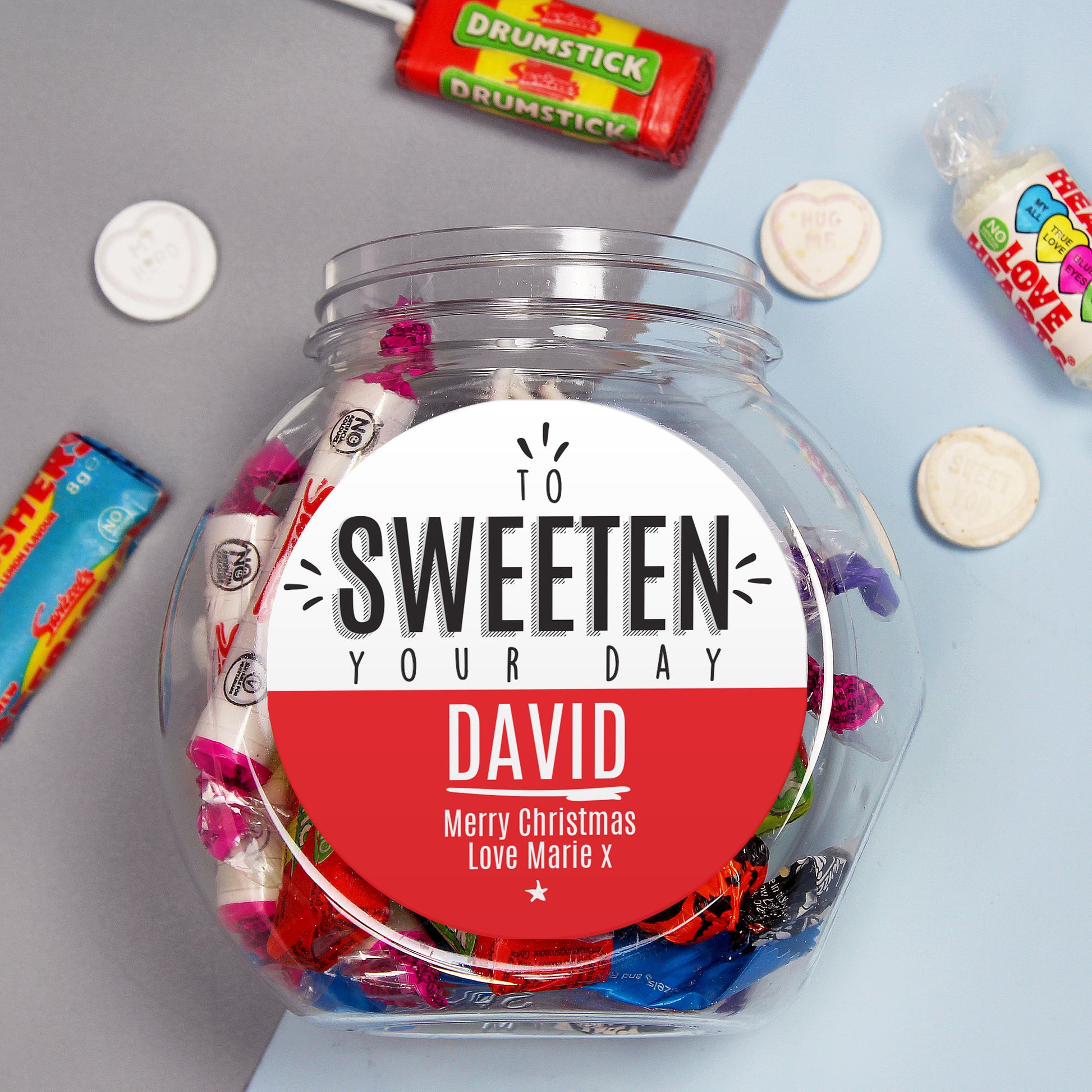 Personalised To Sweeten Your Day Sweet Jar - MK&JD Gifts