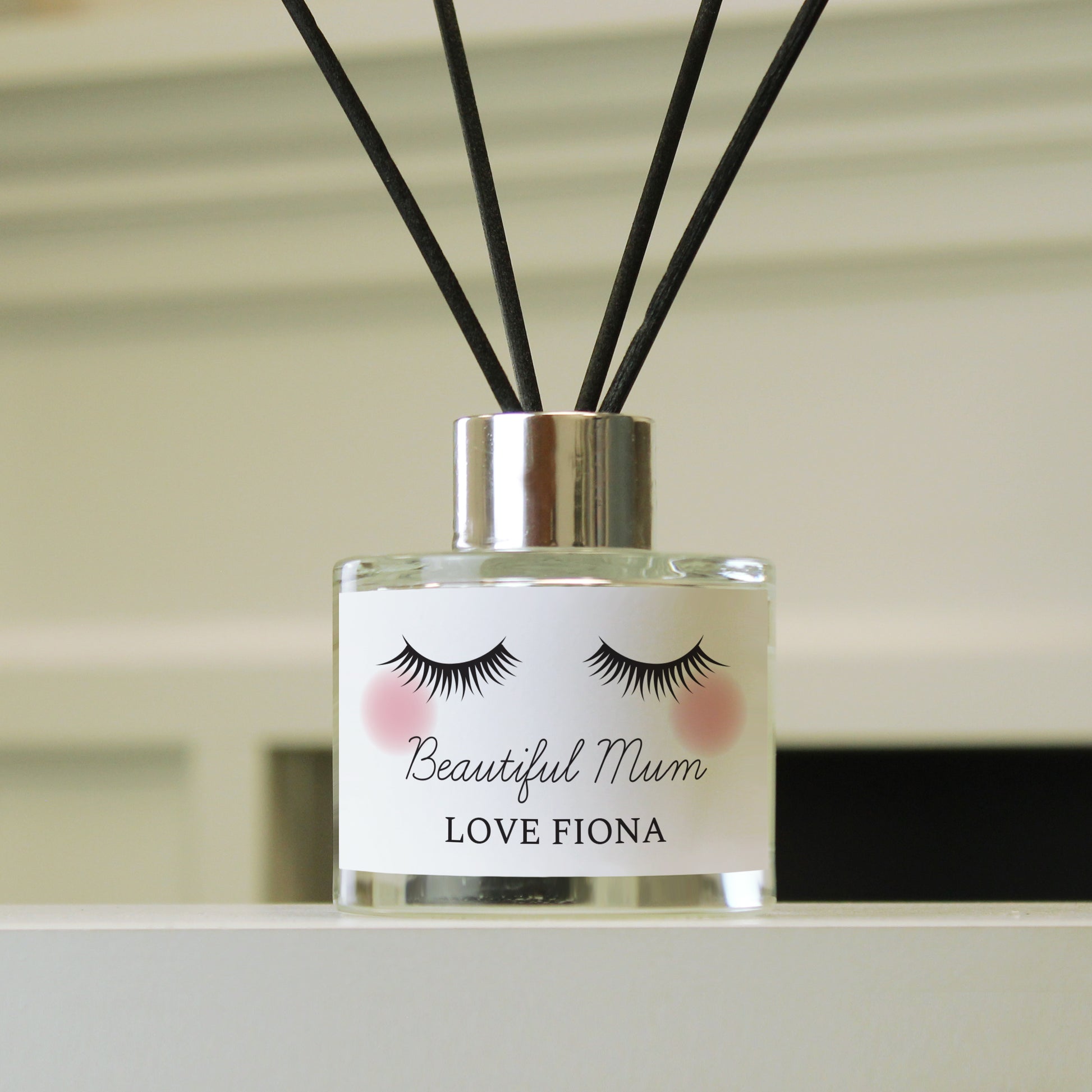 Personalised Eyelashes Reed Diffuser - MK&JD Gifts