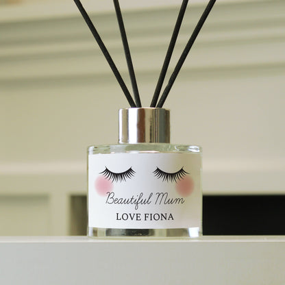 Personalised Eyelashes Reed Diffuser - MK&JD Gifts