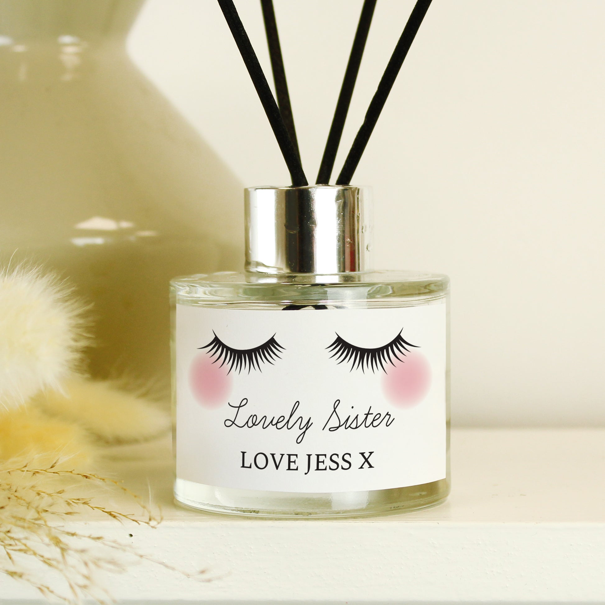 Personalised Eyelashes Reed Diffuser - MK&JD Gifts