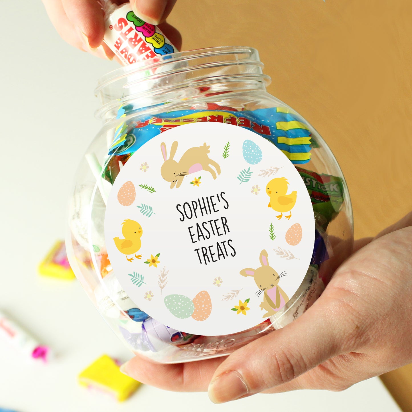 Personalised Easter Sweets Jar - MK&JD Gifts