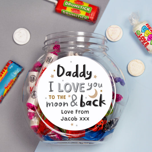 Personalised To the Moon and Back Sweet Jar - MK&JD Gifts