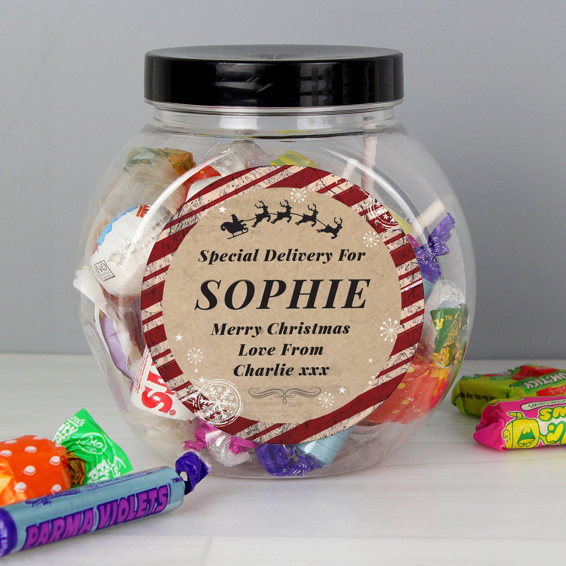 Personalised Special Delivery Sweet Jar - MK&JD Gifts